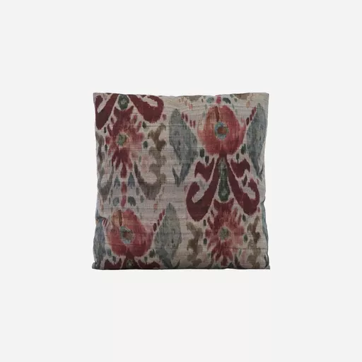 Cushion, Lehla, Grey/Green/Rose