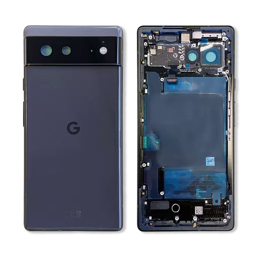 Back Housing (Service Pack) (Stormy Black) - For Google Pixel 6 (GB7N6)