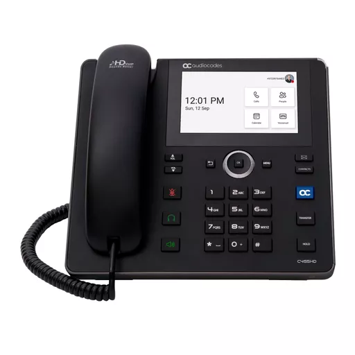 AudioCodes Teams C455HD IP-Phone PoE GbE black