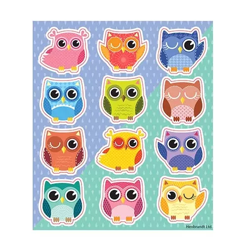 Owl Stickers - Pack of 120