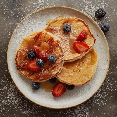 Pancake Day pancakes served at home