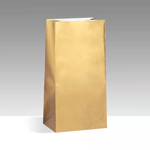 Gold Paper Party Bags