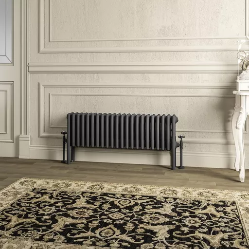 Imperia 4 Column Radiator 300 x 1010mm Matt Anthracite