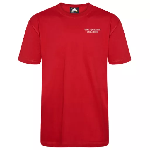 TheQueensCollege_PloverT-Shirt_Red_Front.png