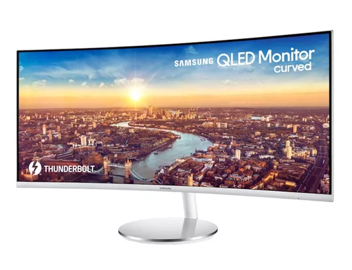 Samsung C34J791WTR 86.4 cm (34") 3440 x 1440 pixels UltraWide Quad HD QLED Grey