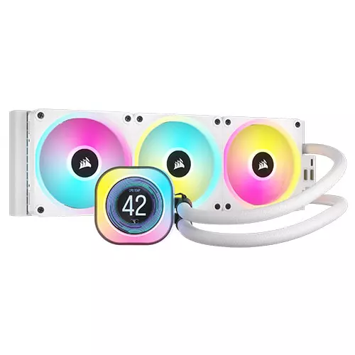 Corsair H150i iCUE LINK LCD 360mm RGB Cooler White