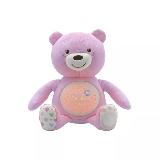 Chicco First Dreams Pink Baby Bear Plush And Projector