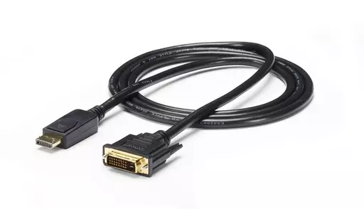 StarTech.com 6ft (1.8m) DisplayPort to DVI Cable - 1080p Video - DisplayPort to DVI Adapter Cable - DP to DVI-D Converter Single Link - DP to DVI Monitor Cable - Latching DP Connector