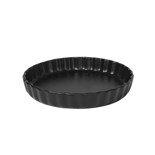 Black Ovenware Flan Dish Large