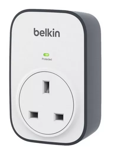 Belkin BSV102AF surge protector Grey, White 1 AC outlet(s)