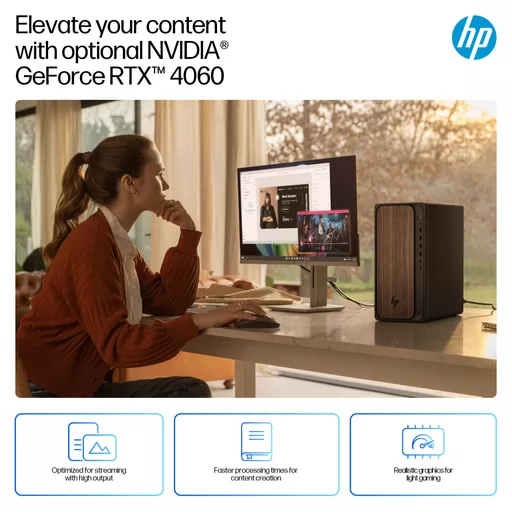 HP OmniDesk Desktop AI M03-0004na PC Windows 11 Home Tower AI PC