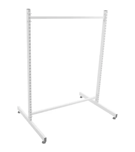 1000mm Wide White Gondola Bundle - No Shelves
