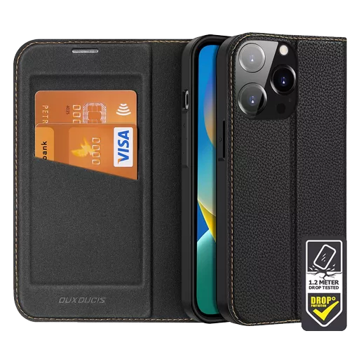 Dux Ducis - Skin X Wallet for iPhone 14 Pro - Black