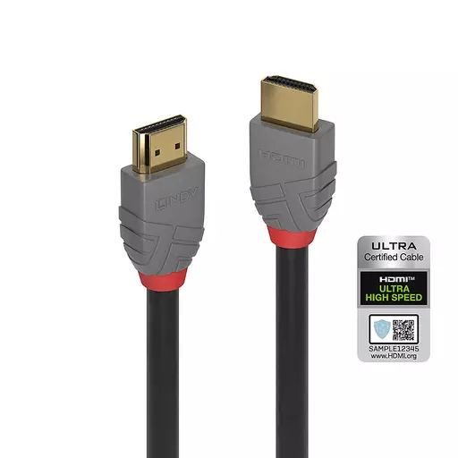 Lindy 3m Ultra High Speed HDMI Cable, Anthra Line