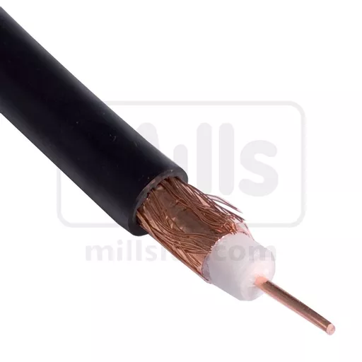 CT Foam Filled Coaxial Cable Black - 100m