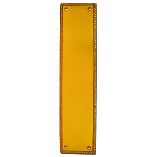 ASEC Georgian 73mm Wide Polished Brass Finger Plate