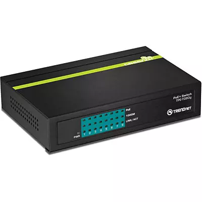 Trendnet TPE-TG80G network switch Unmanaged Power over Ethernet (PoE) Black