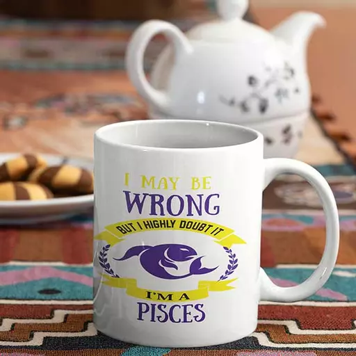 customised I May Be Wrong But I Highly Doubt It Zodiac Mug – personalised name Birthday Gift