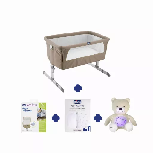 Chicco Next2Me Essential Bundle in Dune