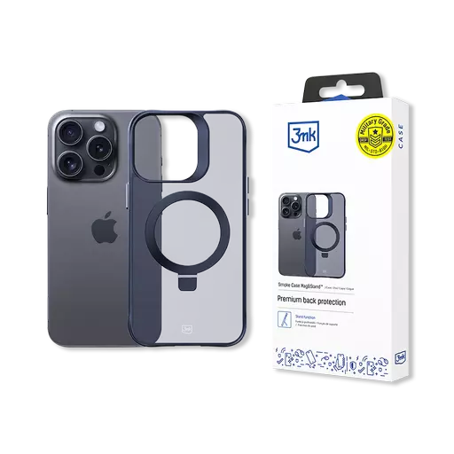 3mk - Smoke Case (Mag & Stand) - For iPhone 16 Pro