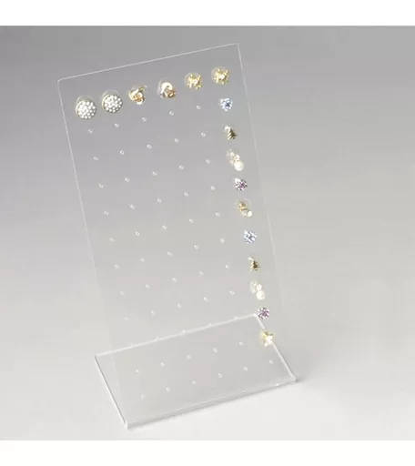 36 Pair Clear Acrylic Stud Earring Display Stand