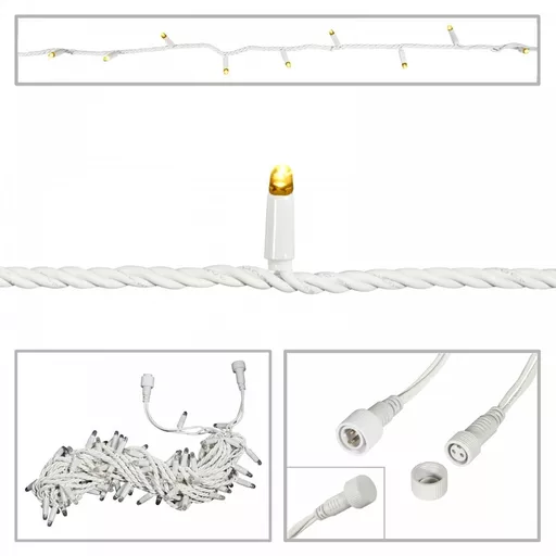 elumen8 Rubber Connectable LED String Light White WW 20m