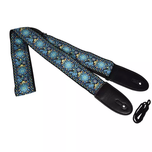 Chord Blue Floral Deluxe Guitar Strap