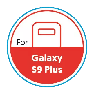 Smartphone Circular 20mm Label - Galaxy S9 Plus - Red