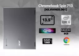 Acer Chromebook Spin 13 CP713-2W-54PK DDR4-SDRAM 34.3 cm (13.5") 2256 x 1504 pixels Touchscreen 10th gen Intel® Core™