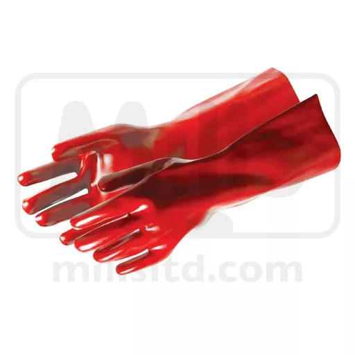 Red PVC Gauntlets