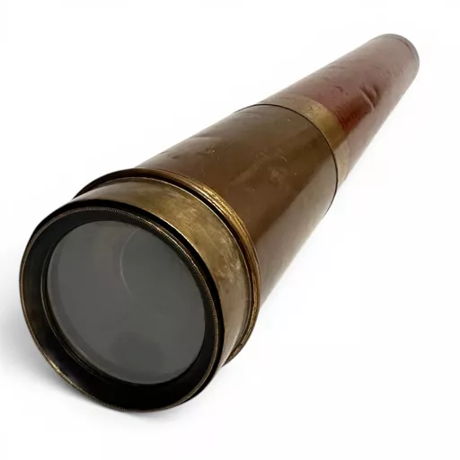Vintage Telescope Brass and Wood