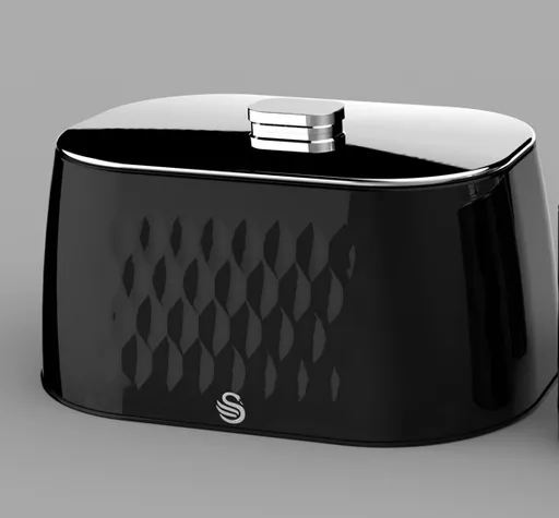 Hexton Bread Bin Black