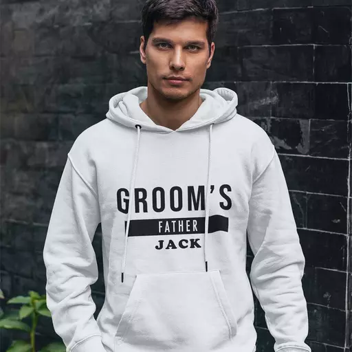 Personalised Groom's Father Hoodie - Add Name