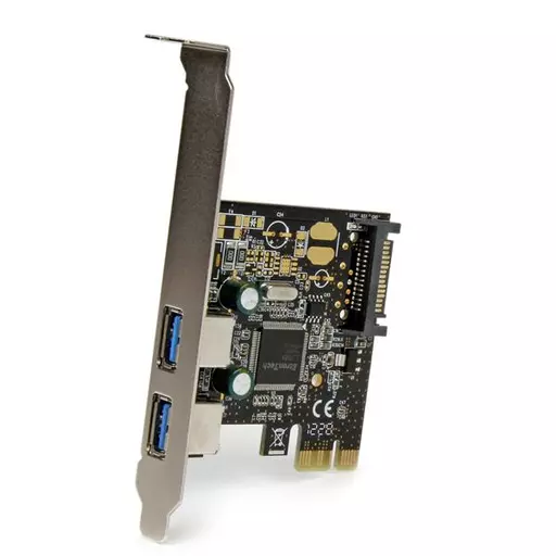 StarTech.com 2 Port PCI Express PCIe SuperSpeed USB 3.0 Controller Card w/ SATA Power