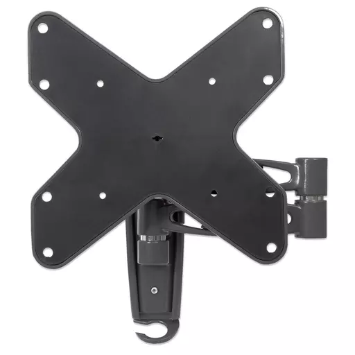 Manhattan TV & Monitor Mount, Wall, Full Motion, 1 screen, Screen Sizes: 23-42", Black, VESA 75x75 to 200x200, Max 20kg, Tilt & Swivel with 3 Pivots, Lifetime Warranty