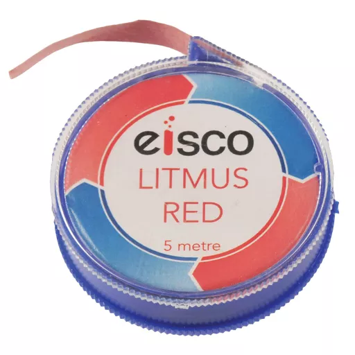 Litmus paper, red, Roll, 5 m long x 6 mm wide