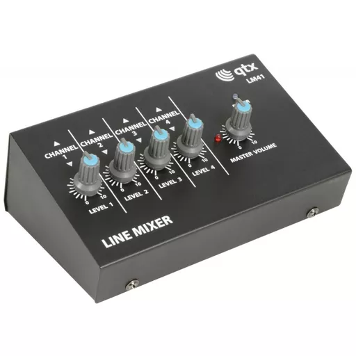 QTX 4 Mono Channel Line Level & Instrument Mixer