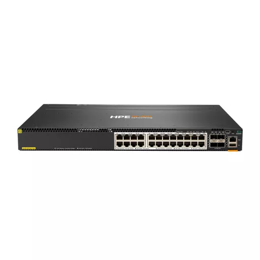 HPE Aruba Networking CX 6300M 24-port Smart Rate 1/2.5/5GbE Class 6 PoE and 4-port SFP56 Switch