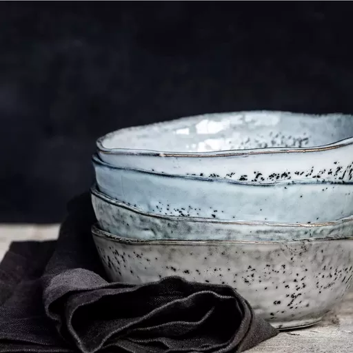 Bowl, Rustic, Grey/Blue, Small