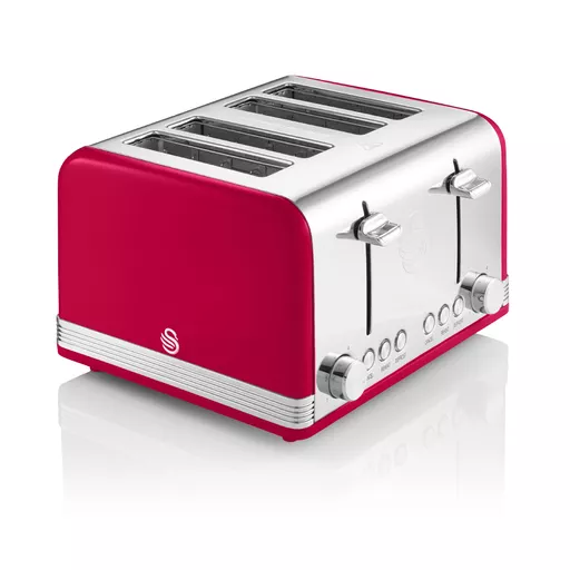 4 Slice Retro Red Toaster