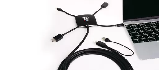 Kramer Electronics K-SPIDER 3 m DisplayPort + Mini DisplayPort + HDMI + USB Type-C HDMI Type A (Standard) Black
