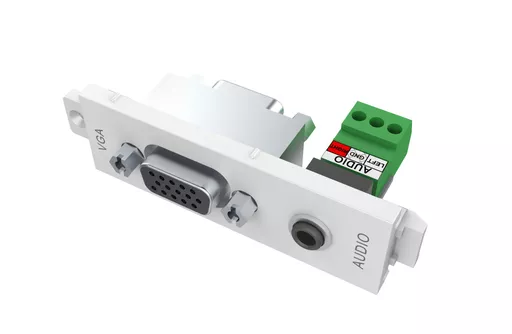 Vision TC3 VGAF3.5MMD socket-outlet VGA + 3.5 mm White