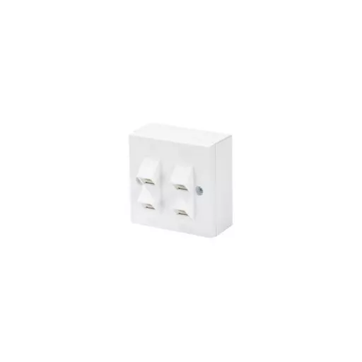 4-Port Angled Cat5e RJ45 Wall plate