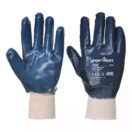 Grip 12 Nitrile Full Dipped Knitwrist Glove