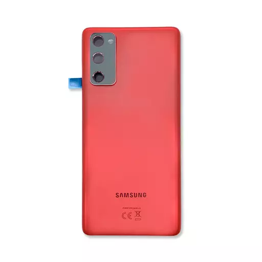 Back Cover w/ Camera Lens (Service Pack) (Cloud Red) - For Galaxy S20 FE (G780)