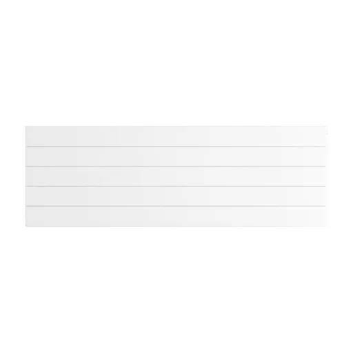 Flat Cover Plate with Lines 500 x 1500 Gloss White