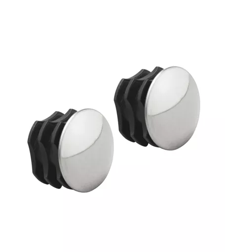 Silver End Caps - Pack of 2