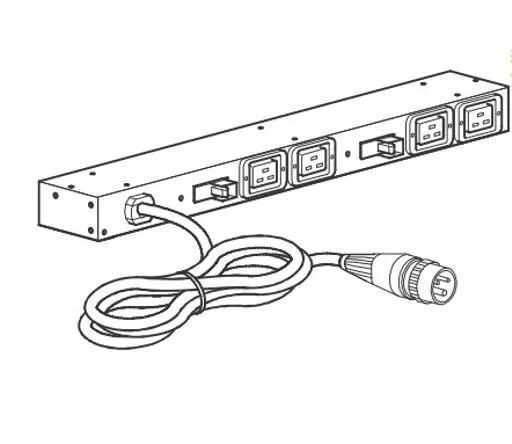 APC AP6032A power distribution unit (PDU) 4 AC outlet(s) 0U/1U Black