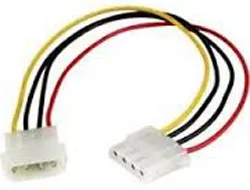 StarTech.com 12in LP4 Power Extension Cable - M/F