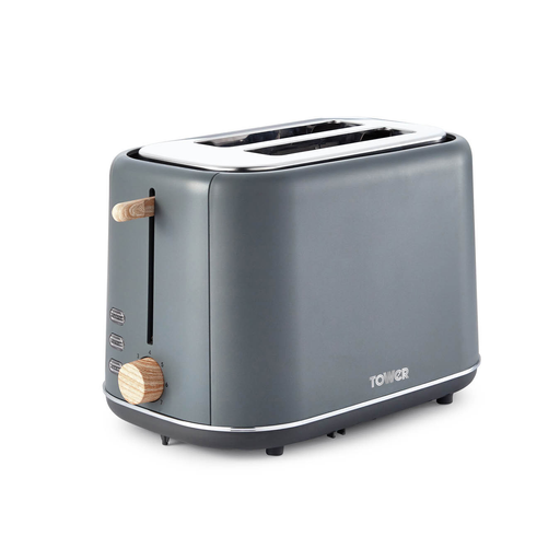 Image of Tower Scandi 2 Slice Toaster Grey